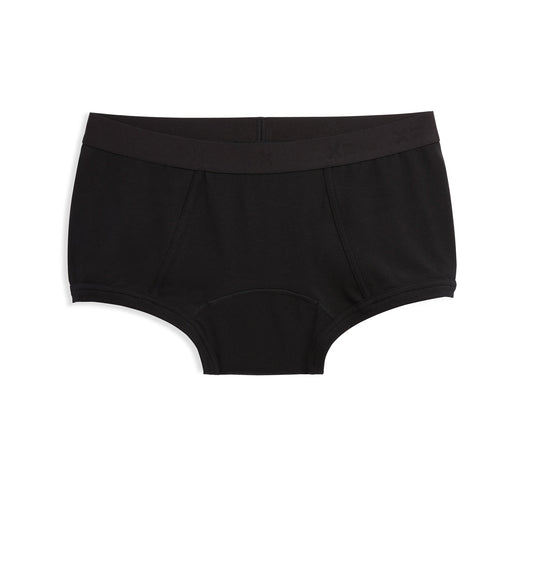 TomboyX First Line Period Boy Shorts - X= Black