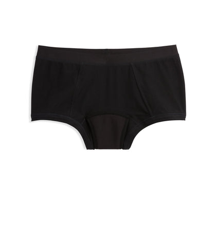 TomboyX First Line Period Boy Shorts - X= Black