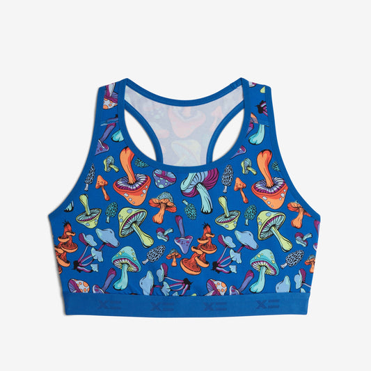 TomboyX Racerback Soft Bra - Funky Fungi