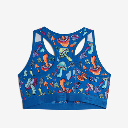 TomboyX Racerback Soft Bra - Funky Fungi