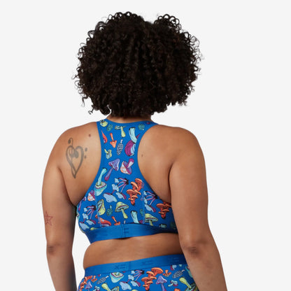 TomboyX Racerback Soft Bra - Funky Fungi