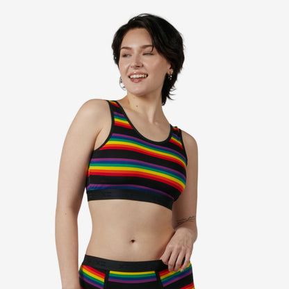 TomboyX Essentials Soft Bra - Stripe Unbound