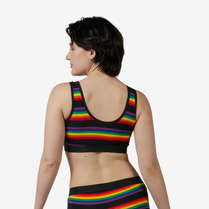TomboyX Essentials Soft Bra - Stripe Unbound