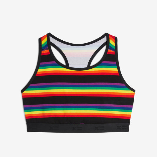 TomboyX Racerback Soft Bra - Stripe Unbound