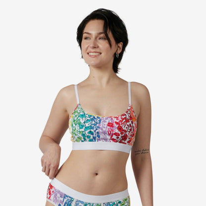 TomboyX Low Cut Soft Bra - Enchanted Vines