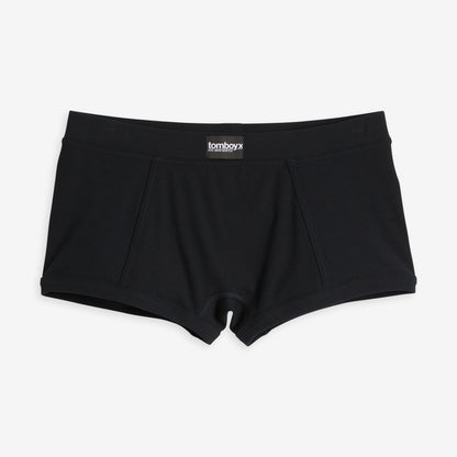 TomboyX Bamboo Rib Boy Shorts - Black