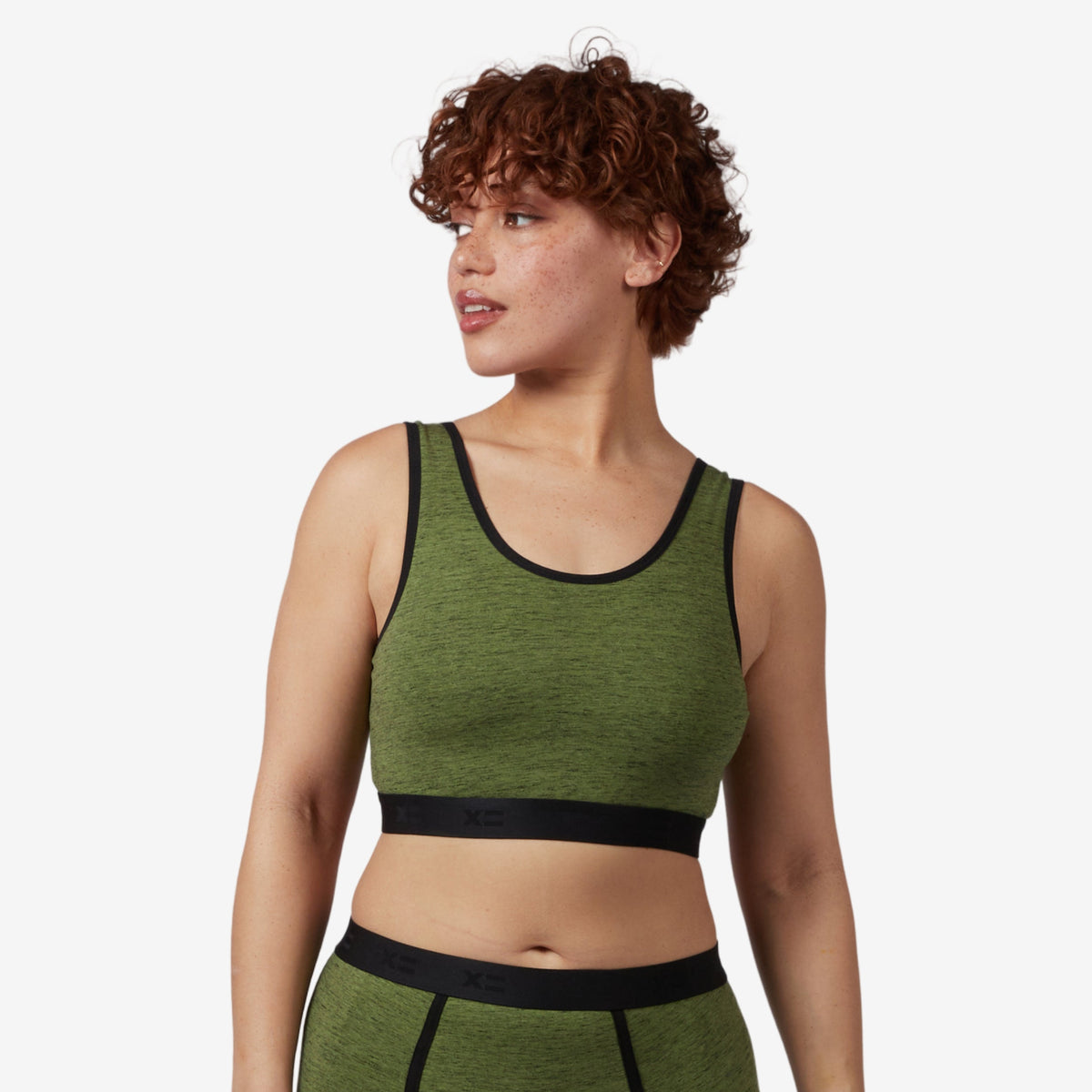 TomboyX Essentials Soft Bra - Forest Heather