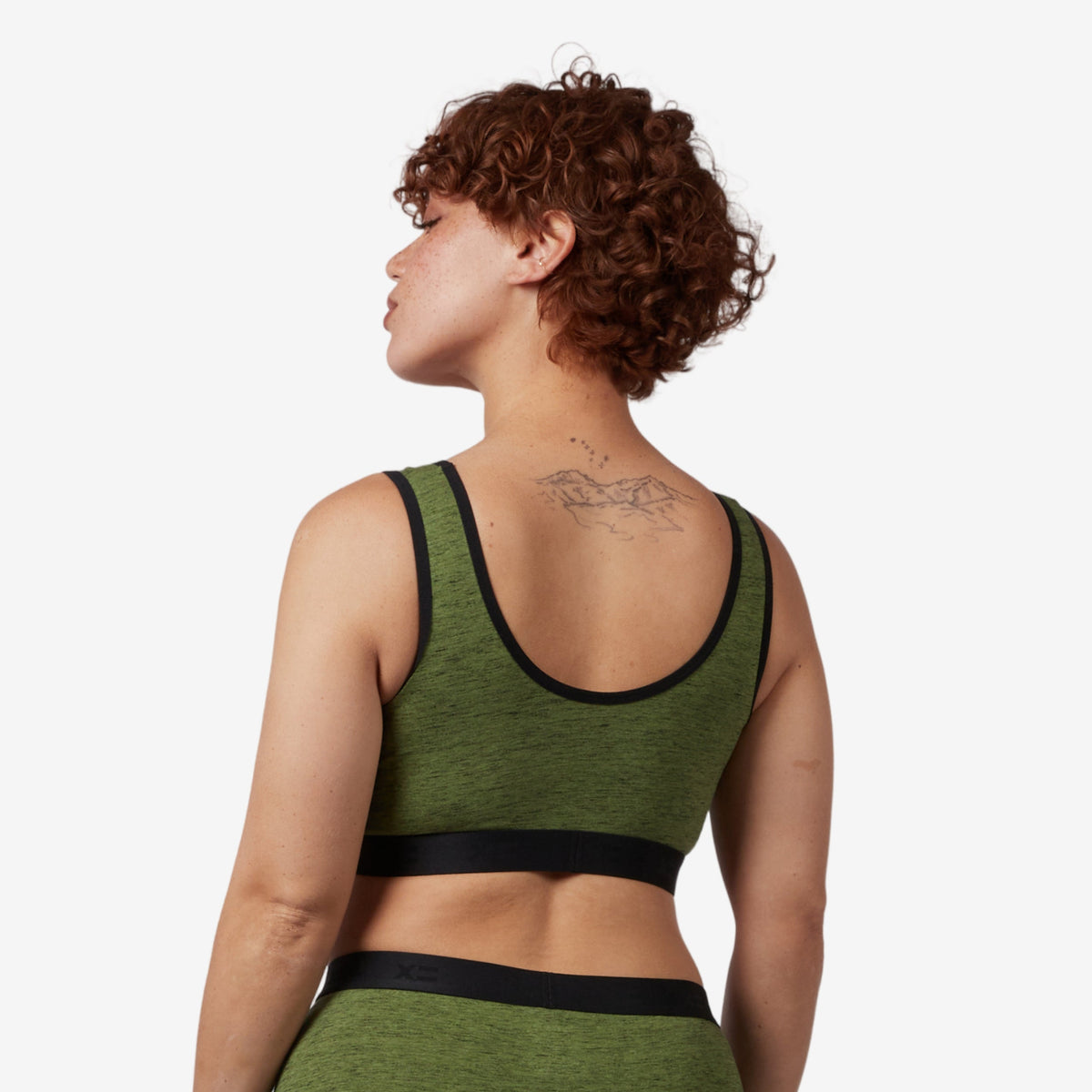 TomboyX Essentials Soft Bra - Forest Heather