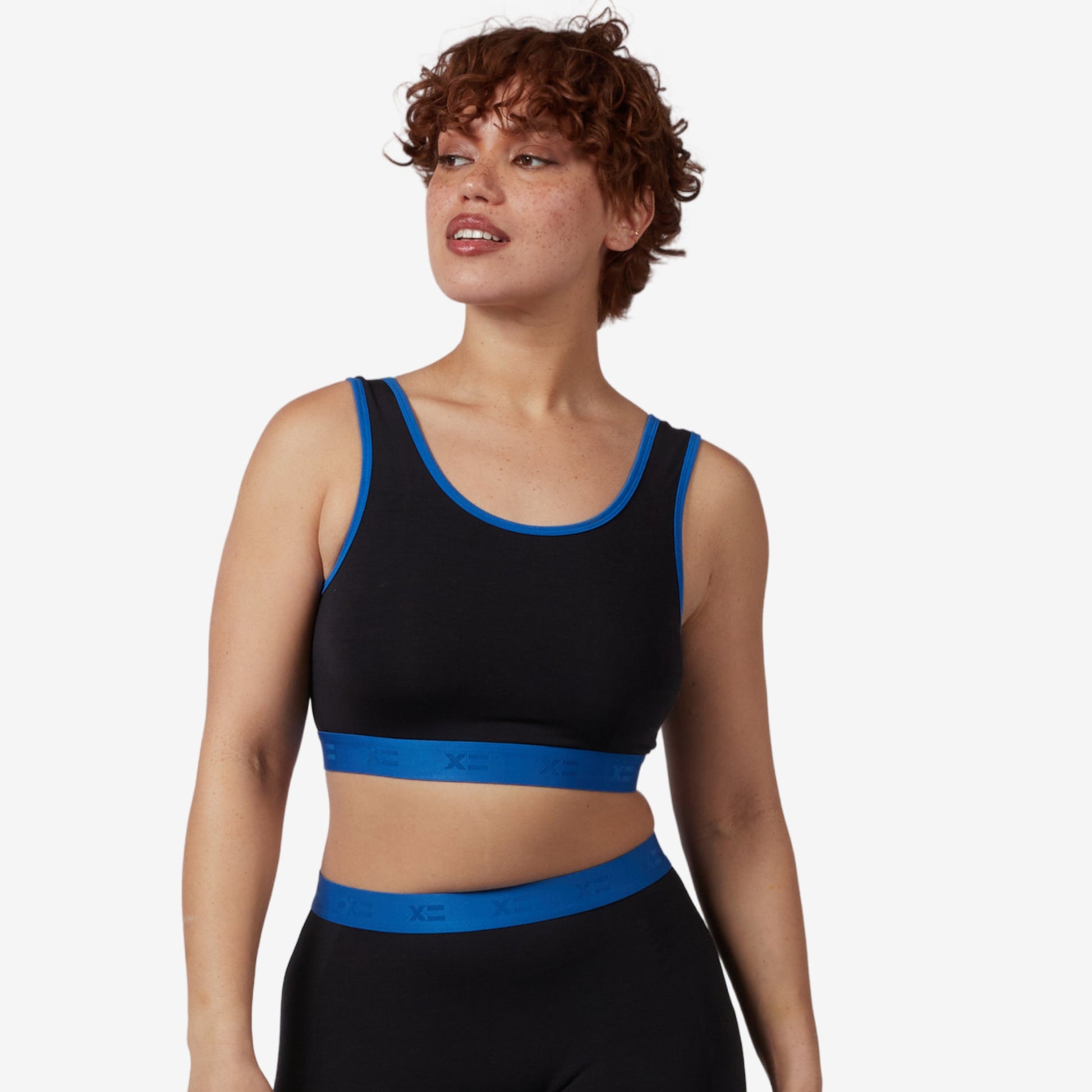 TomboyX Essentials Soft Bra - TENCEL Modal Ink Blue Edge