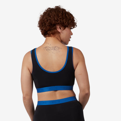 TomboyX Essentials Soft Bra - TENCEL Modal Ink Blue Edge