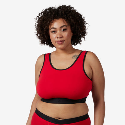TomboyX Essentials Soft Bra - Red Riot