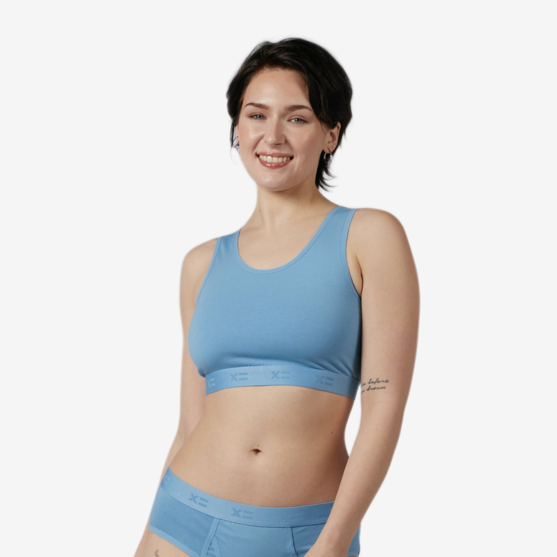 TomboyX Essentials Soft Bra - Blue Sky