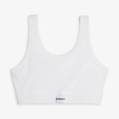 TomboyX Bamboo Rib Essentials Soft Bra - Bright White