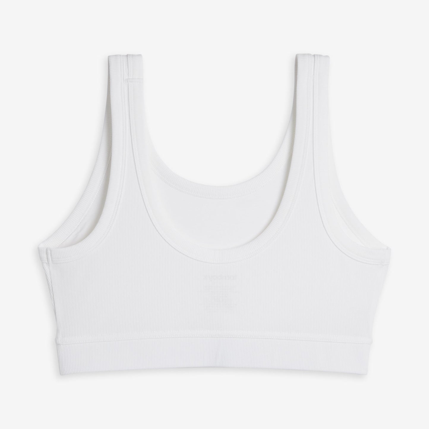 TomboyX Bamboo Rib Essentials Soft Bra - Bright White
