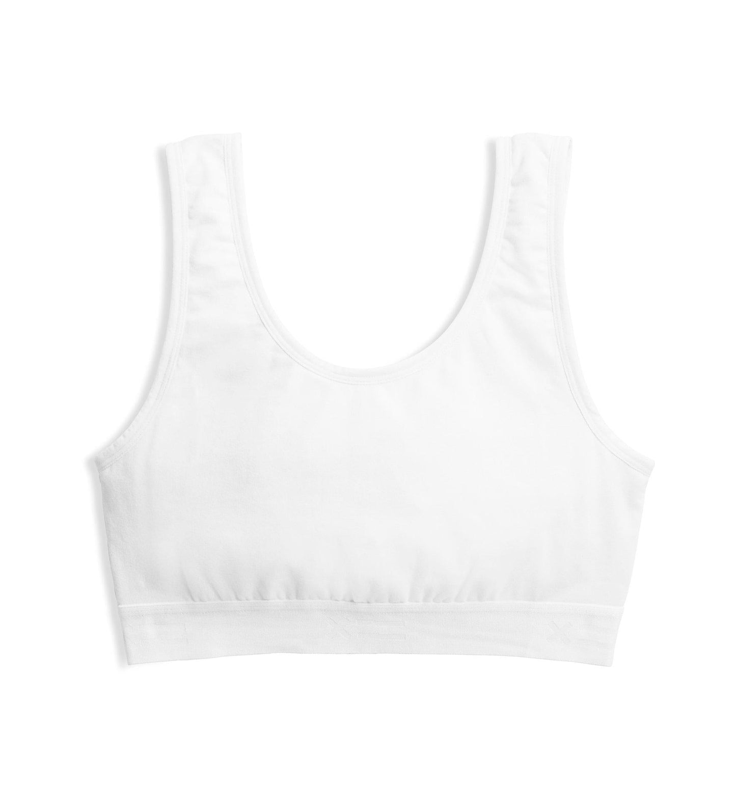 TomboyX Essentials Soft Bra - X= White - TomboyX