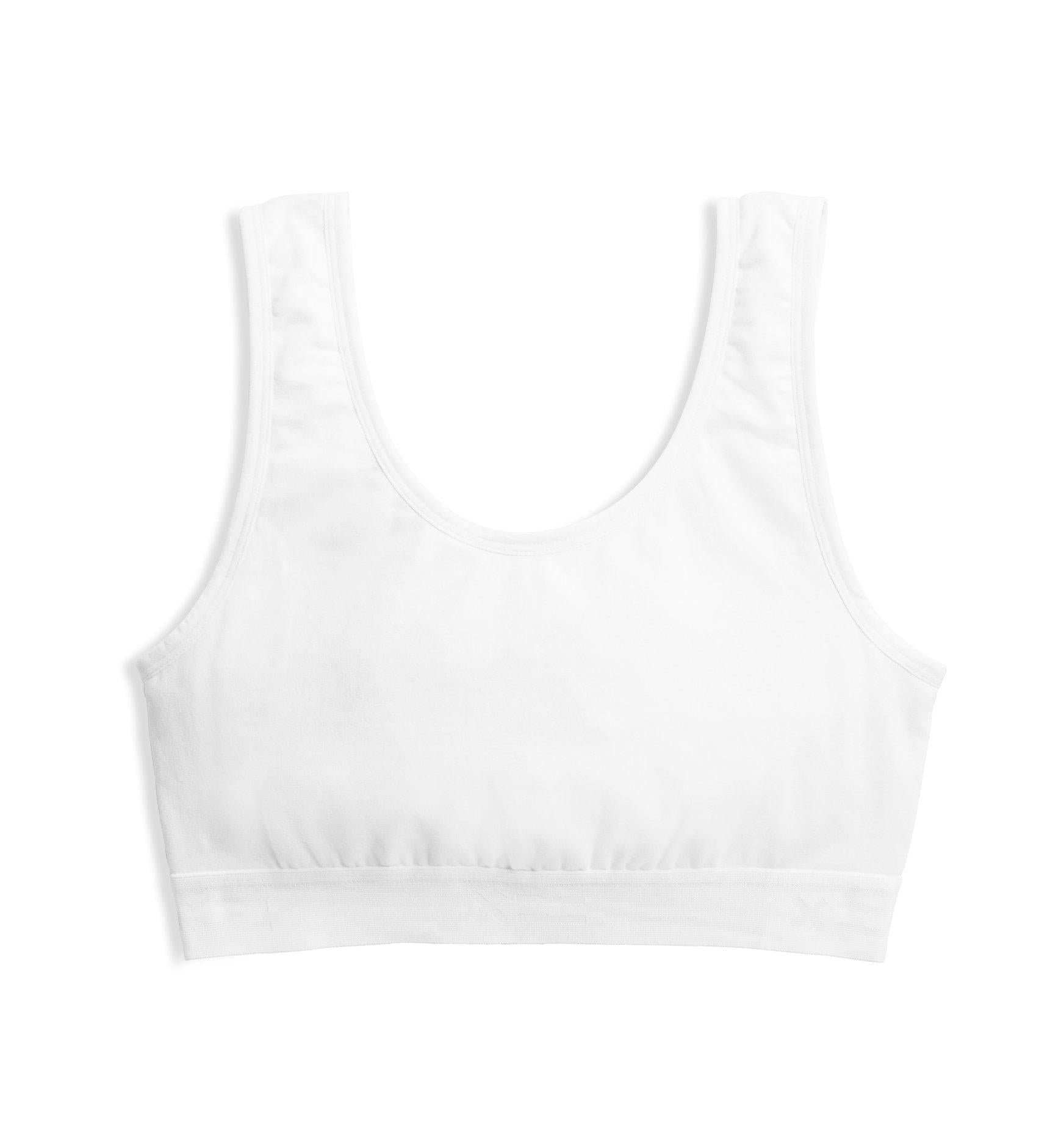 TomboyX Essentials Soft Bra - X= White - TomboyX