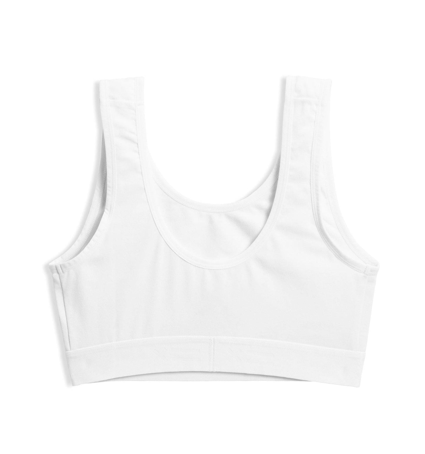 TomboyX Essentials Soft Bra - X= White - TomboyX