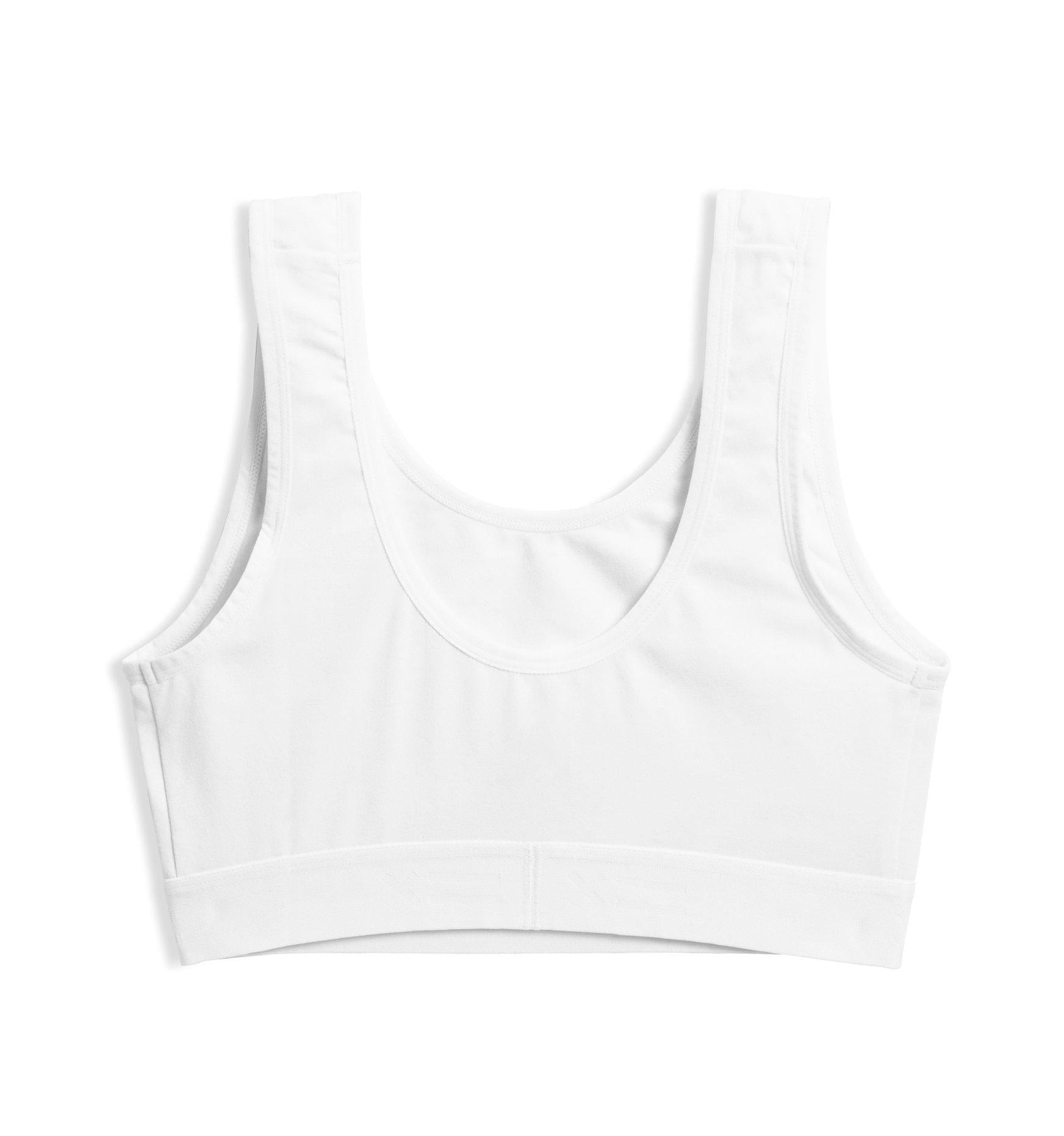 TomboyX Essentials Soft Bra - X= White - TomboyX