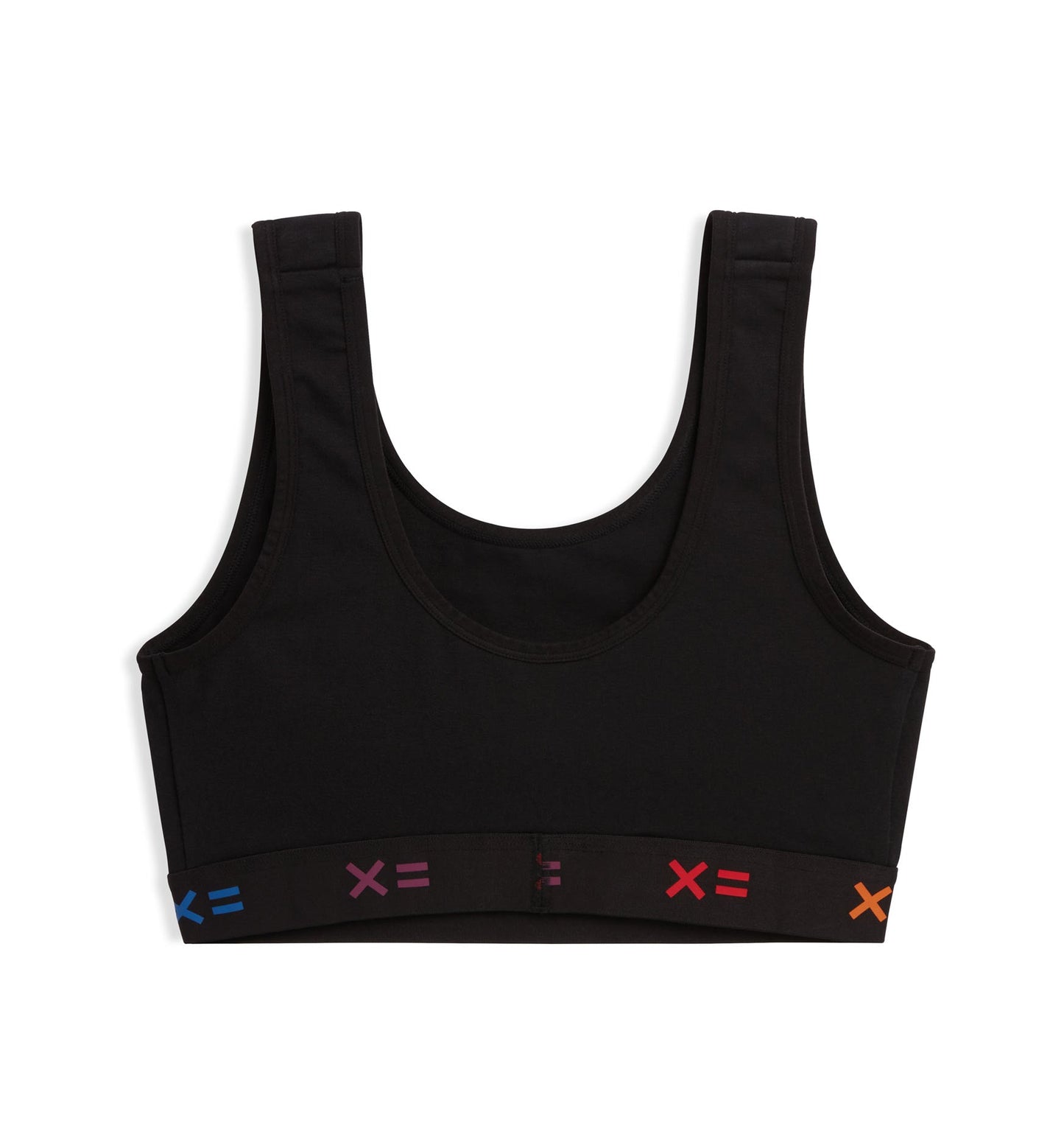 TomboyX Essentials Soft Bra - Black X= Rainbow