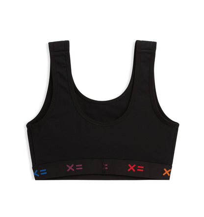 TomboyX Essentials Soft Bra - Black X= Rainbow