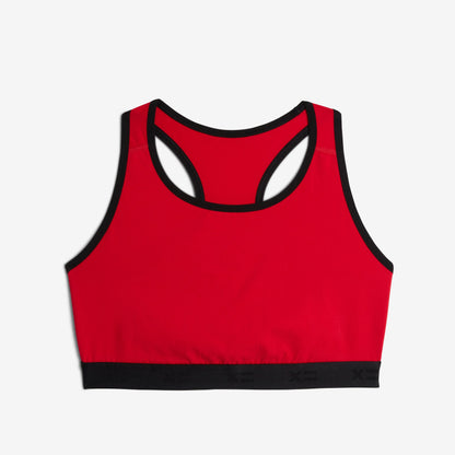 TomboyX Racerback Soft Bra - Red Riot