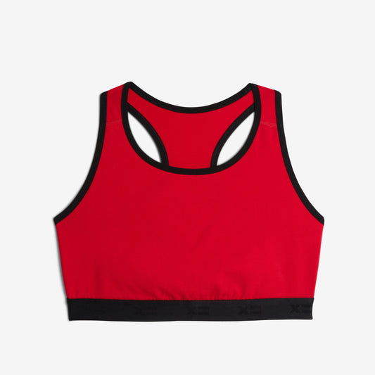 TomboyX Racerback Soft Bra - Red Riot