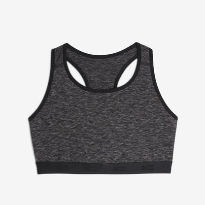 TomboyX Racerback Soft Bra - Meteor Gray Heather