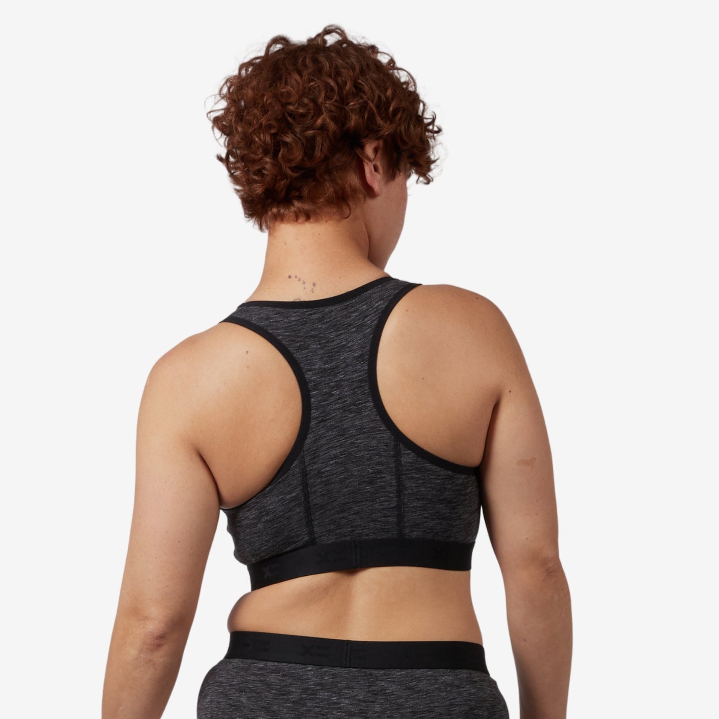 TomboyX Racerback Soft Bra - Meteor Gray Heather