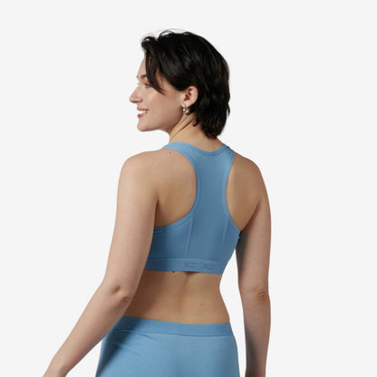 TomboyX Racerback Soft Bra - Blue Sky