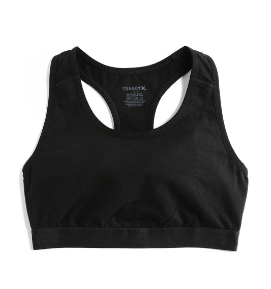 TomboyX Racerback Soft Bra - X= Black