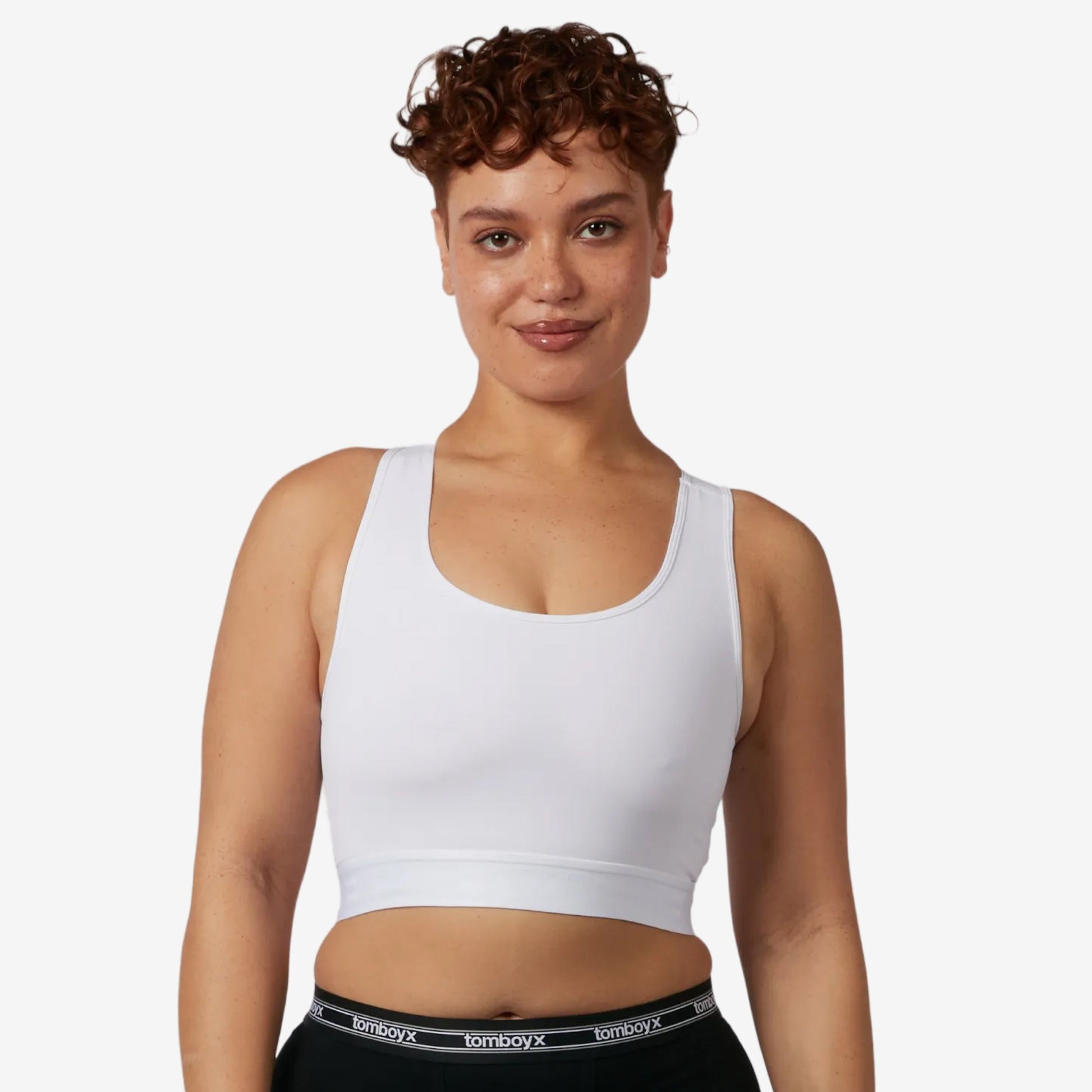 TomboyX Compression Plus Racerback - White