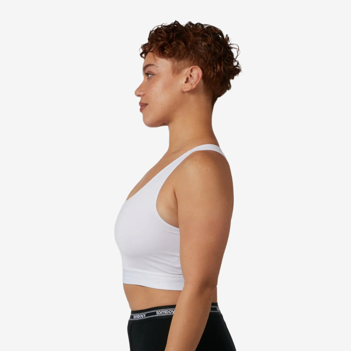 TomboyX Compression Plus Racerback - White