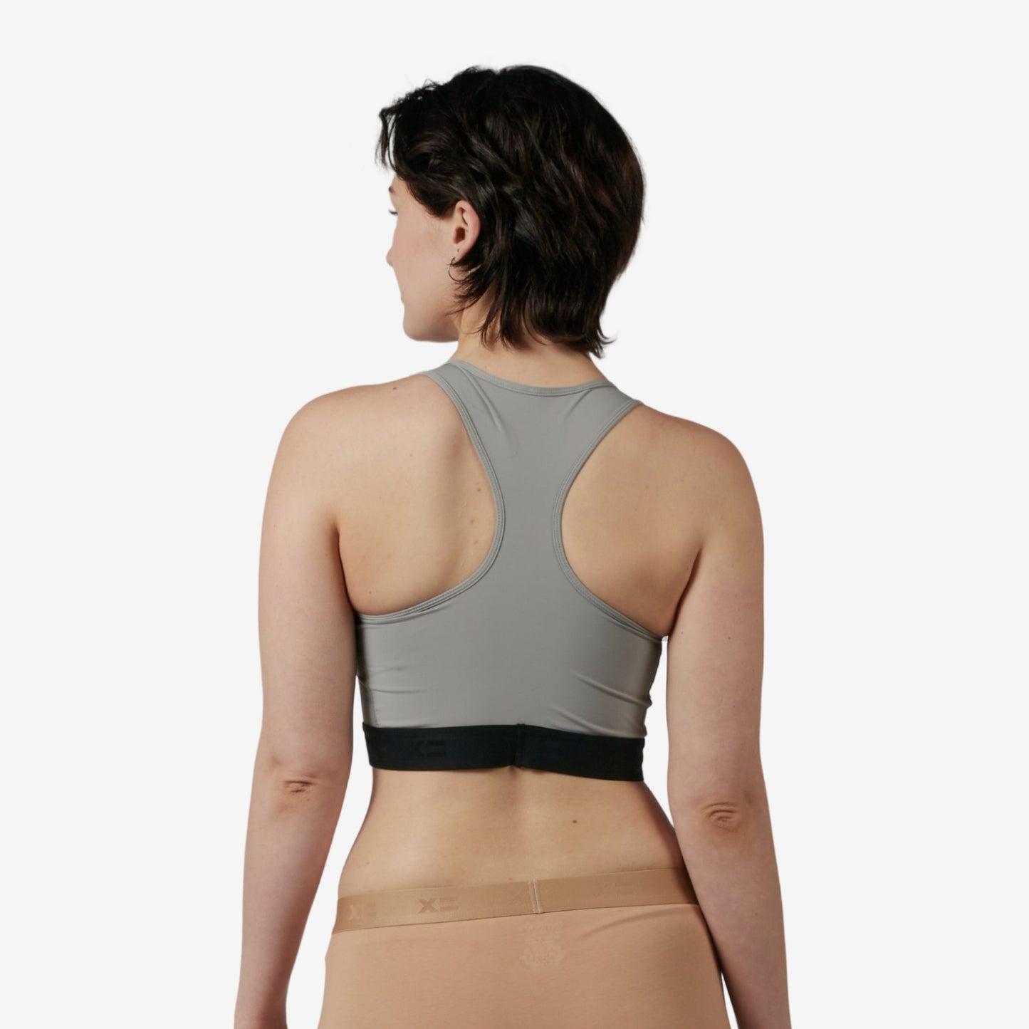 TomboyX Compression Plus Racerback - Ultimate Gray