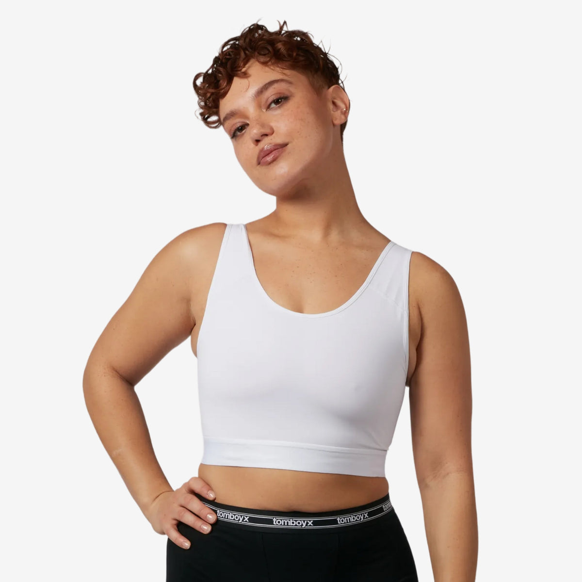 TomboyX Compression Plus Top - White