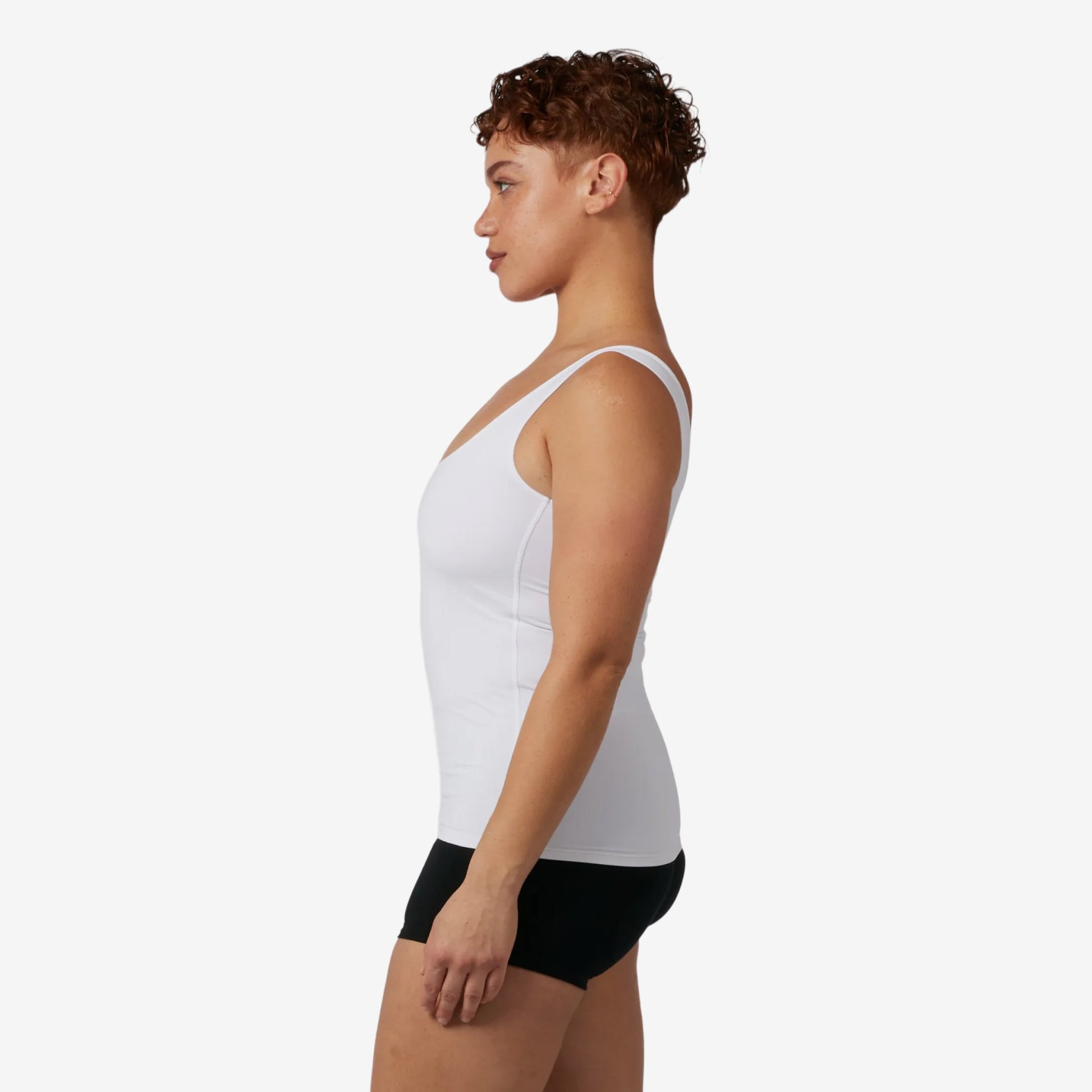 TomboyX Compression Plus Tank - White