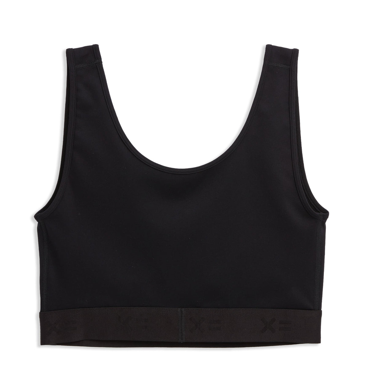TomboyX V Neck Compression Top - Black