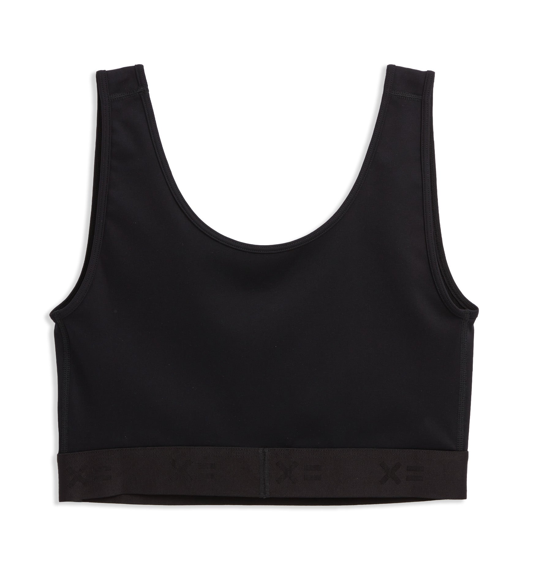 TomboyX V Neck Compression Top - Black
