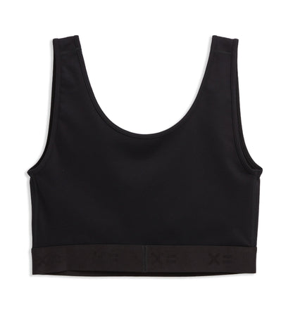 TomboyX V Neck Compression Top - Black