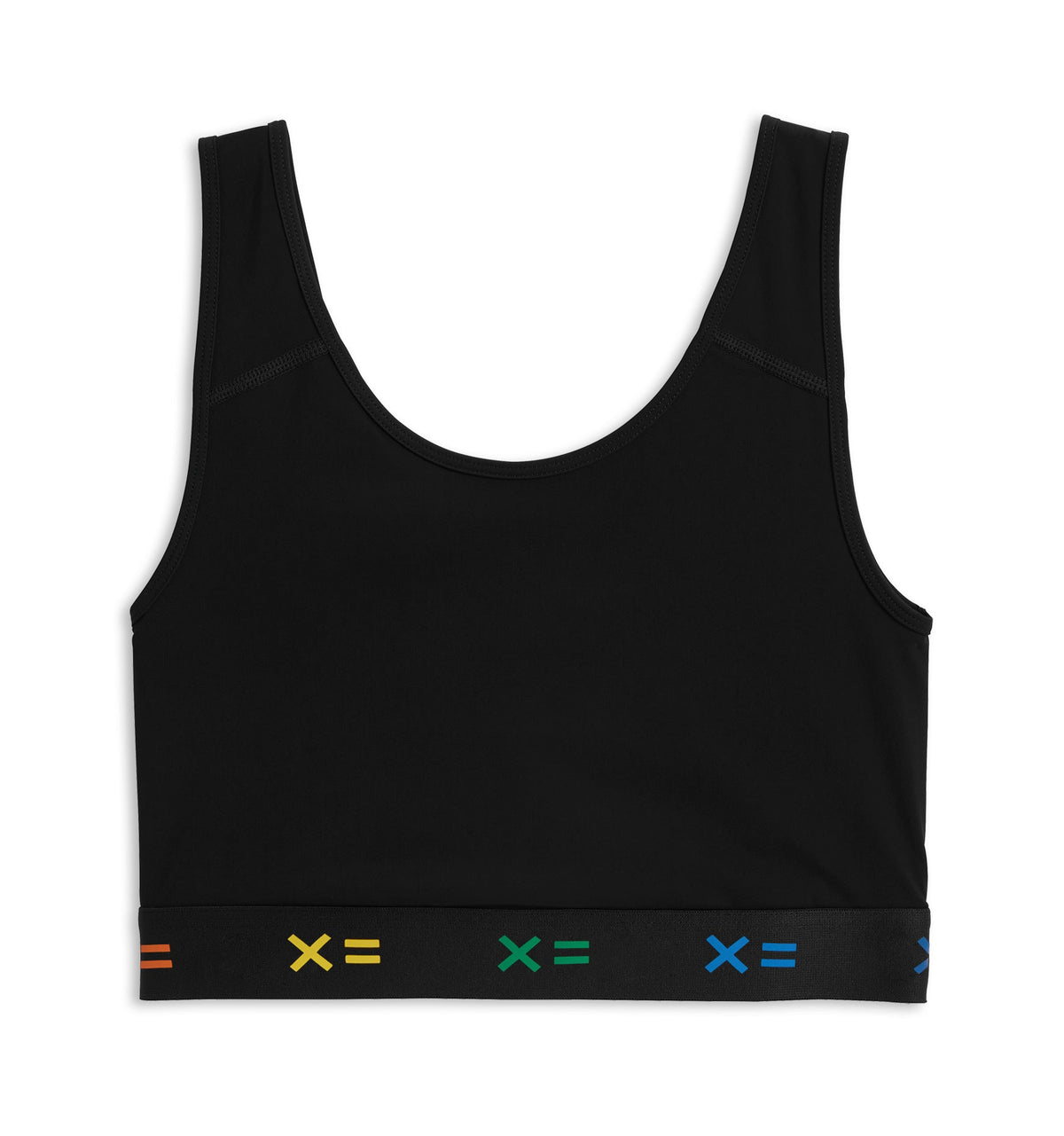 TomboyX Compression Top - Black X= Rainbow