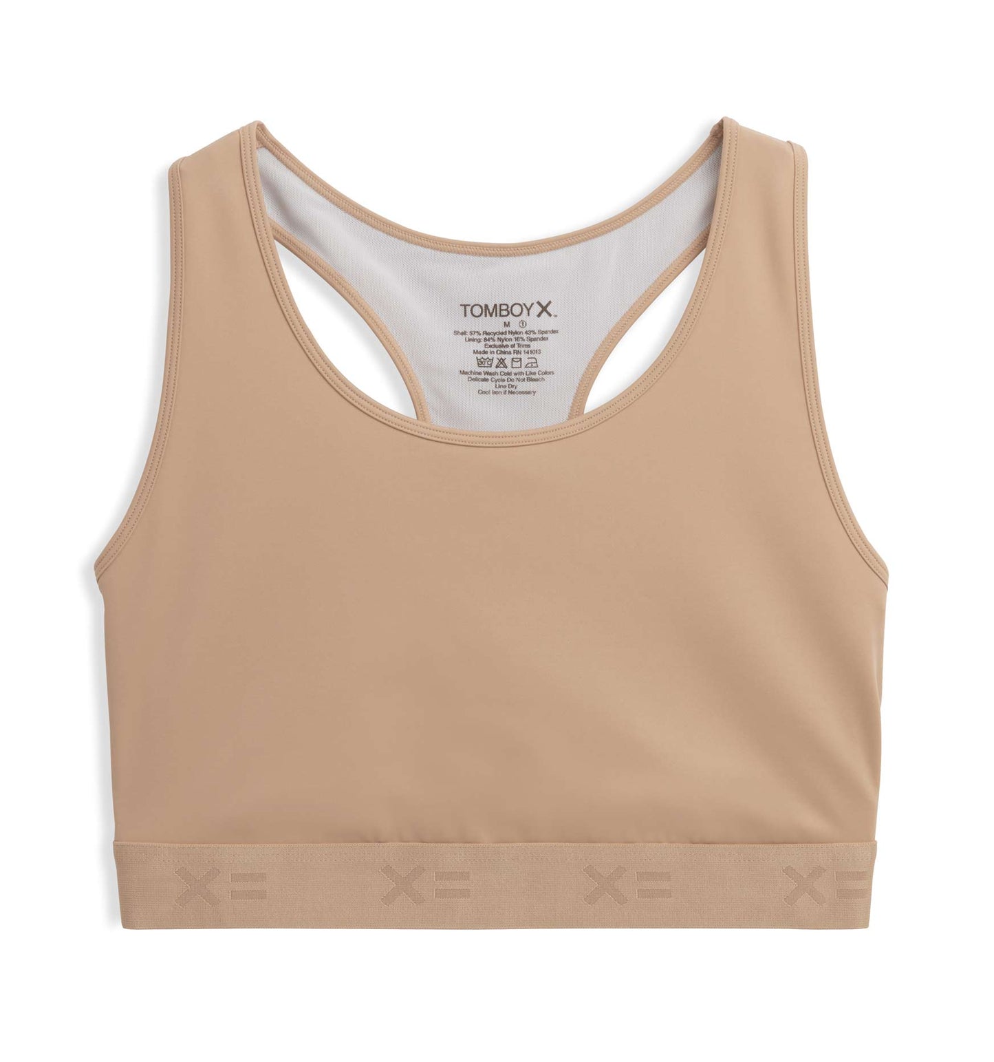 TomboyX Racerback Compression Top - Chai