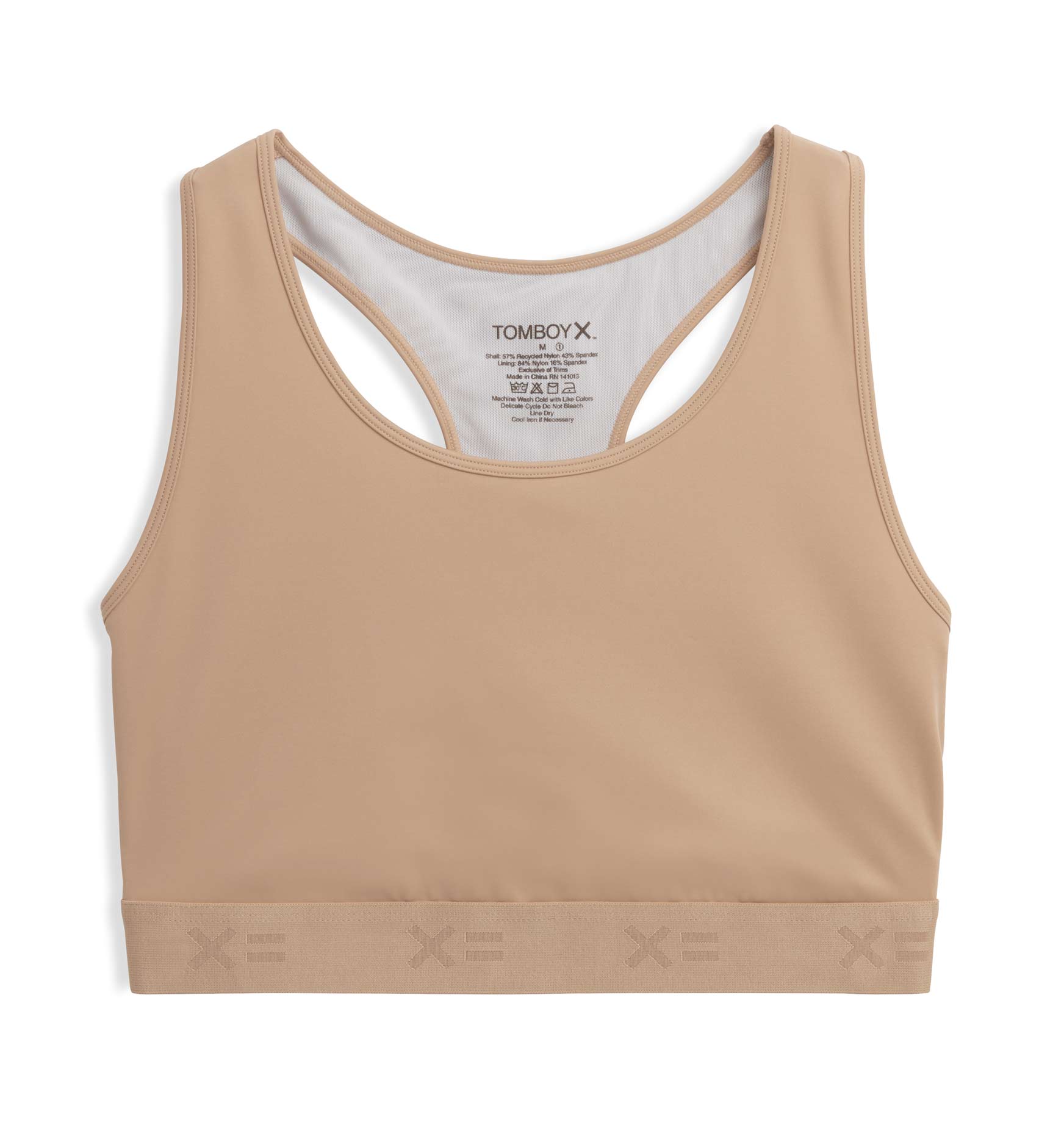 TomboyX Racerback Compression Top - Chai