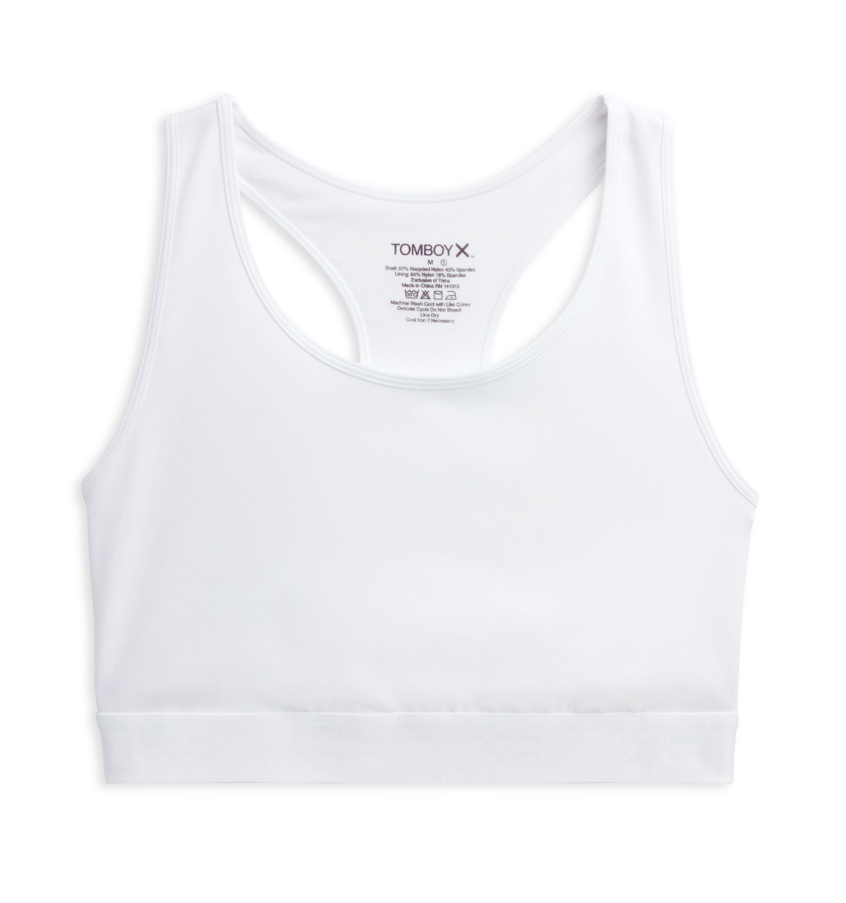 TomboyX Racerback Compression Top - White
