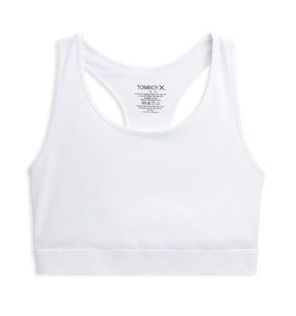 TomboyX Racerback Compression Top - White