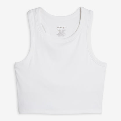 TomboyX Bamboo Rib Bra Top - Bright White