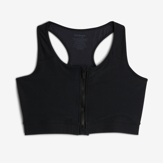 TomboyX Swim Racerback Zip Compression Top - Jelly Magic