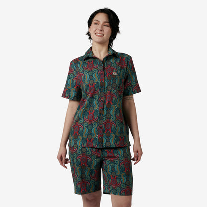 TomboyX Cabana Shirt - Marine Mosaic