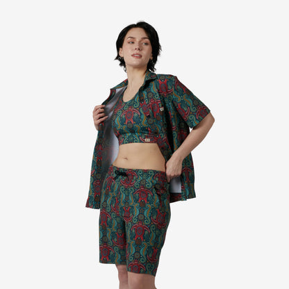 TomboyX Cabana Shirt - Marine Mosaic