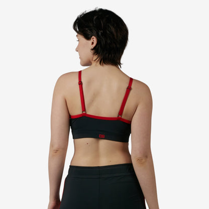 TomboyX Swim Wrap Top - Red Edge