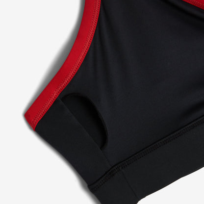 TomboyX Swim Wrap Top - Red Edge