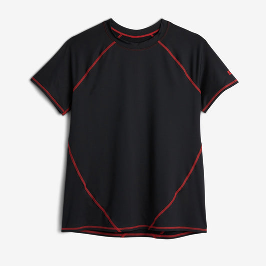 TomboyX Swim Rashguard Tee - Red Edge